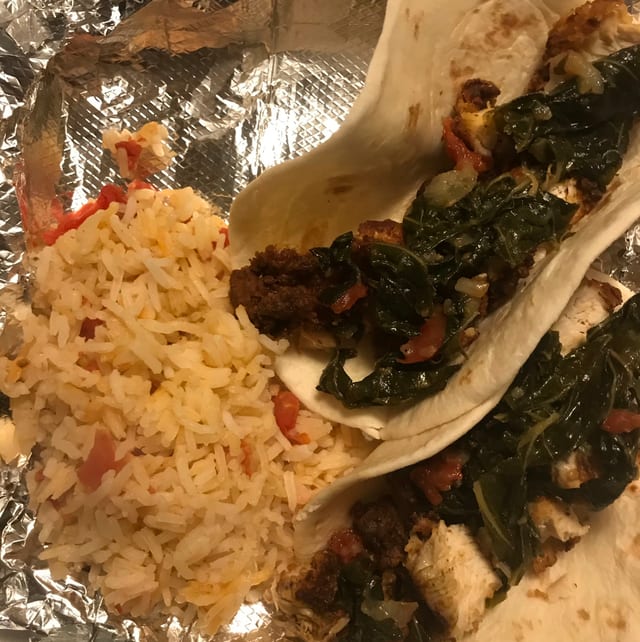 Collard Greens Tacos.